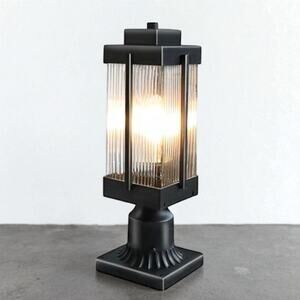 MONKFISH Outdoor Post Light Weather Resistant Garden Path Patio Lamp E26 Bulb